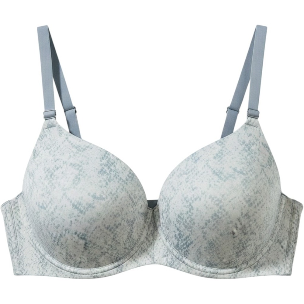 Secret Treasures T-Shirt Bra Snakeskin Animal Print Blue White 42D
